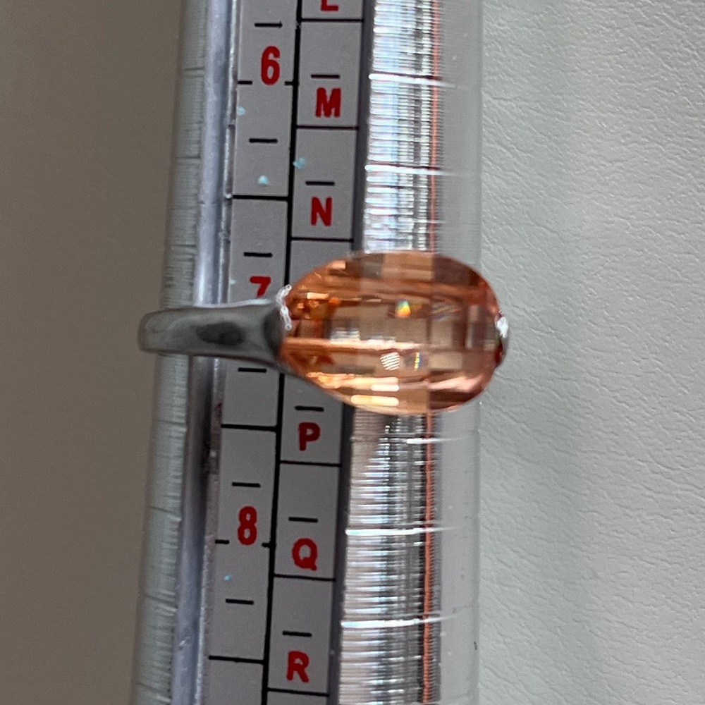 Silver Citrine Ring